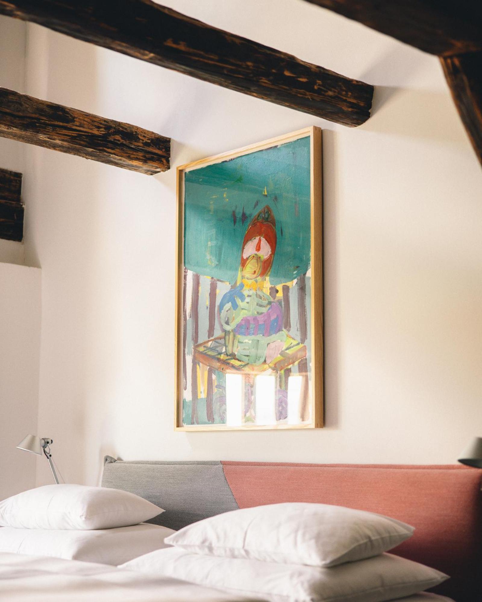 Kai 36 - Hotel Zwischen Fels Und Fluss Graz Bagian luar foto A painting by the artist